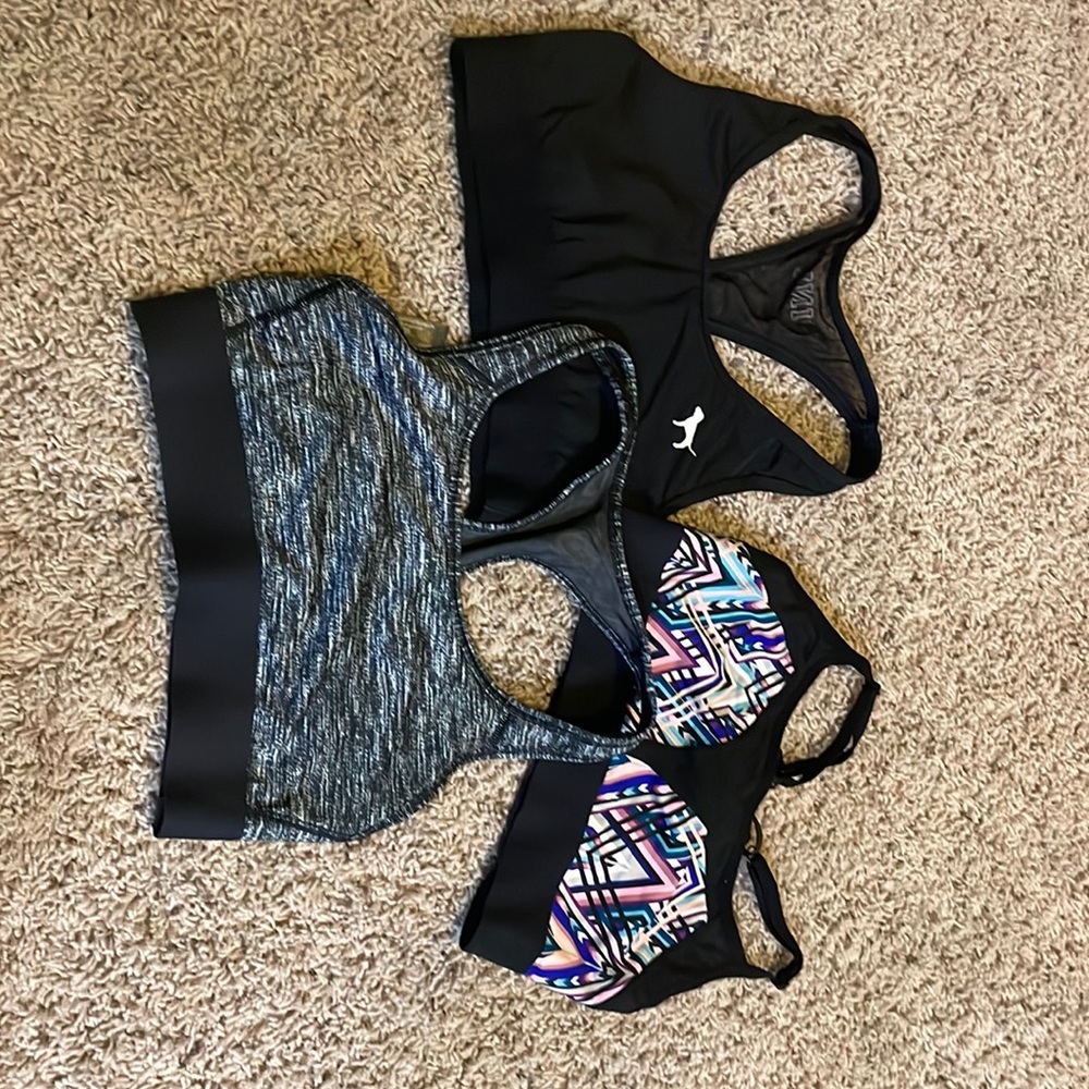 Set of 3 pink sports bra - all size S